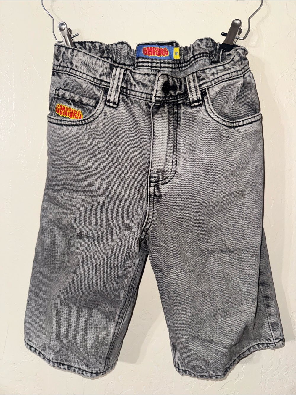 Curfew Washed Gray Mens Denim Shorts size 27